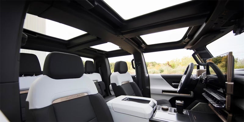 Interior view of the GMC Hummer EV