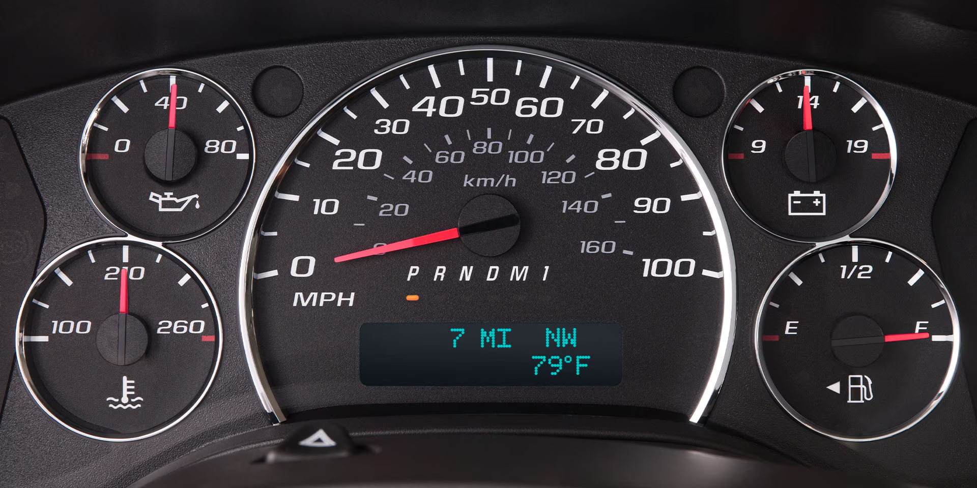 View Of Speedometer in a 2024 GMC Savana Passenger Van