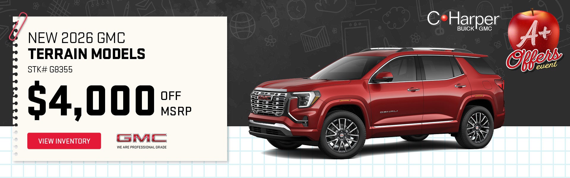 New 2026 GMC Terrain Models